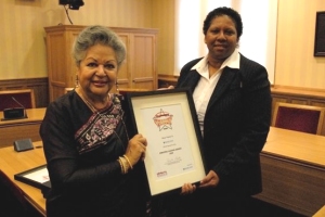 With Baroness Flathers at the House of Lords